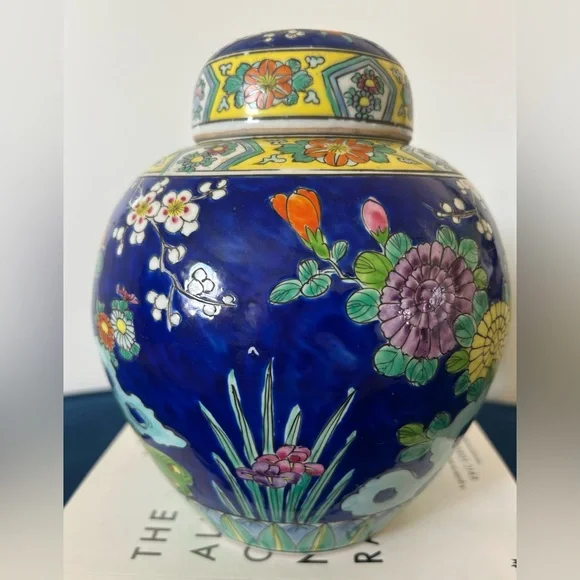 Vintage Peacock Chinoiserie Ginger Jar - Picture 5 of 7
